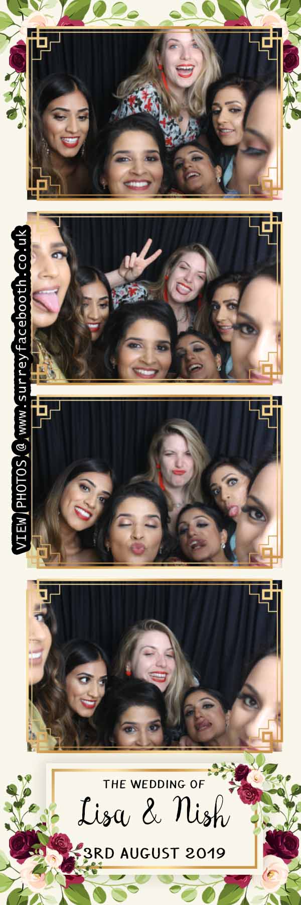 Lisa and Nish's Wedding | View more photos from the event at galleries.surreyfacebooth.co.uk/u/Surrey-FaceBooth/Lisa-and-Nishs-Wedding